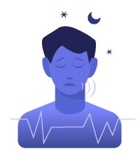 Sleep disorder illustration